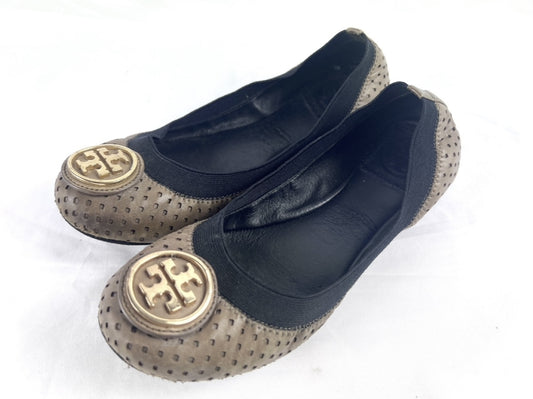 Tory Burch Ballet Flats, Beige, Size 5.5, Pumps