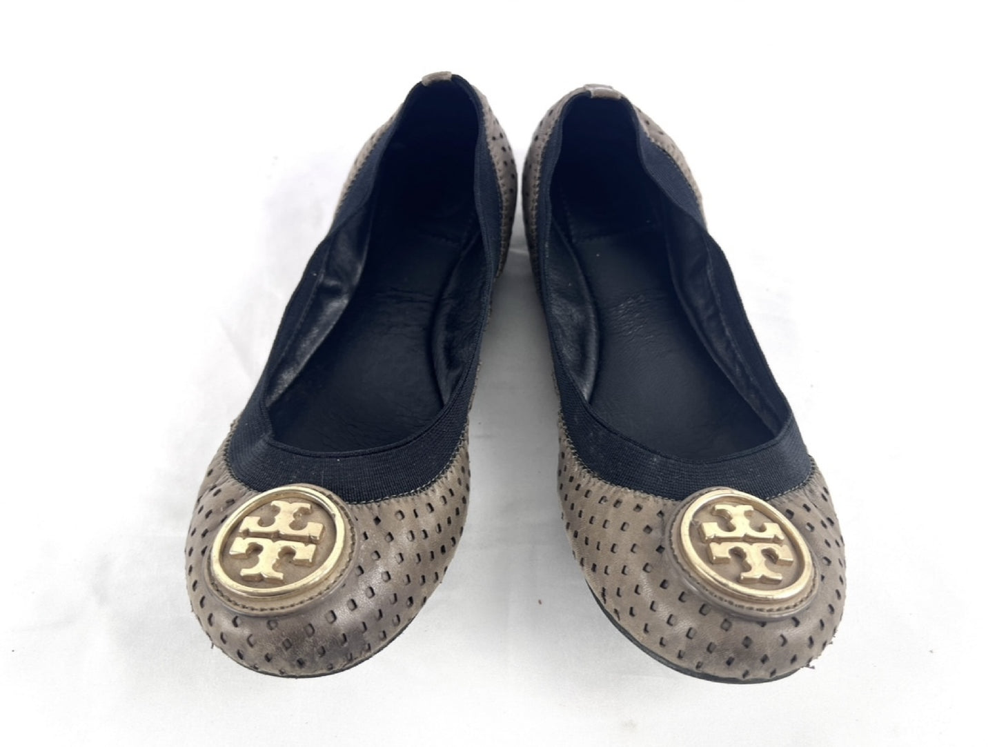 Tory Burch Ballet Flats, Beige, Size 5.5, Pumps