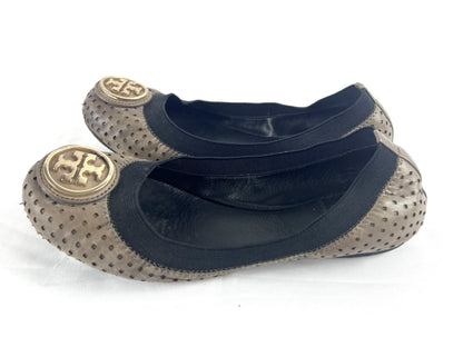 Tory Burch Ballet Flats, Beige, Size 5.5, Pumps