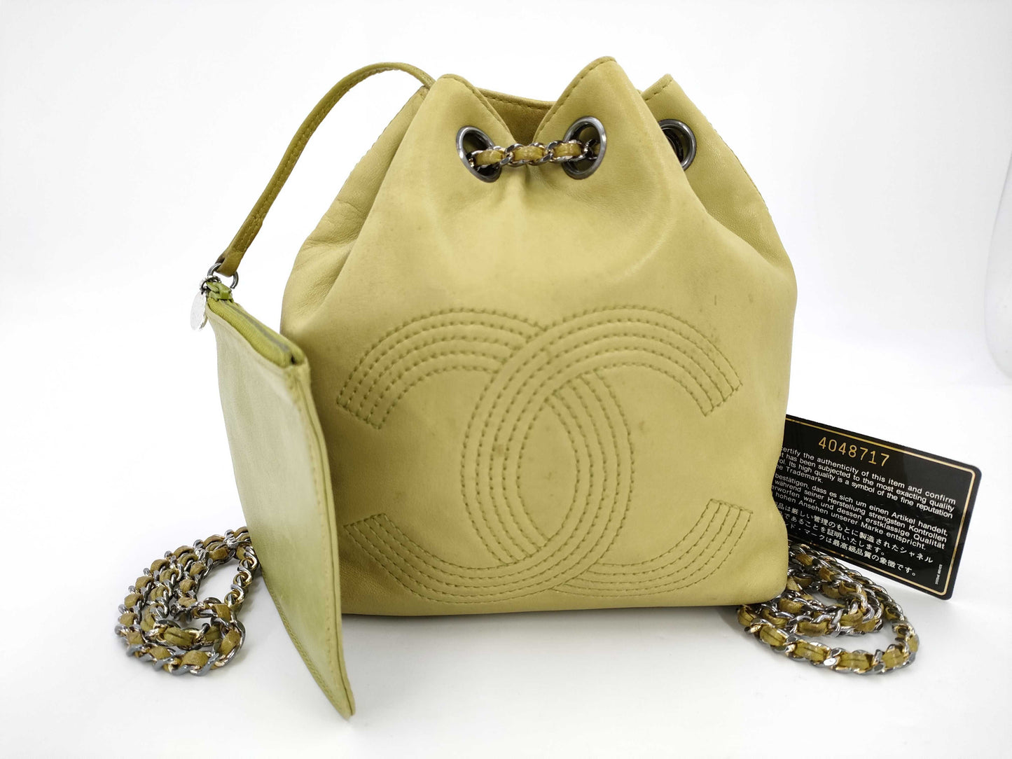 CHANEL Drawstring Shoulder Bag