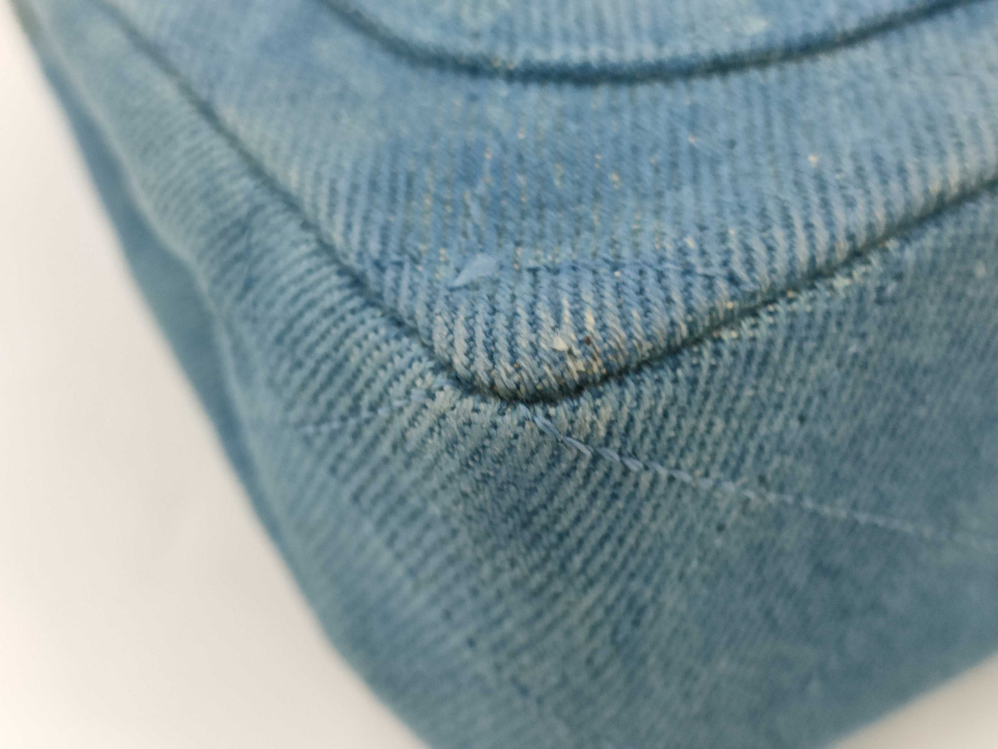 CHANEL Denim Mini Matelasse Shoulder Bag