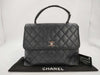 CHANEL Caviar Skin Matelasse Hand Bag