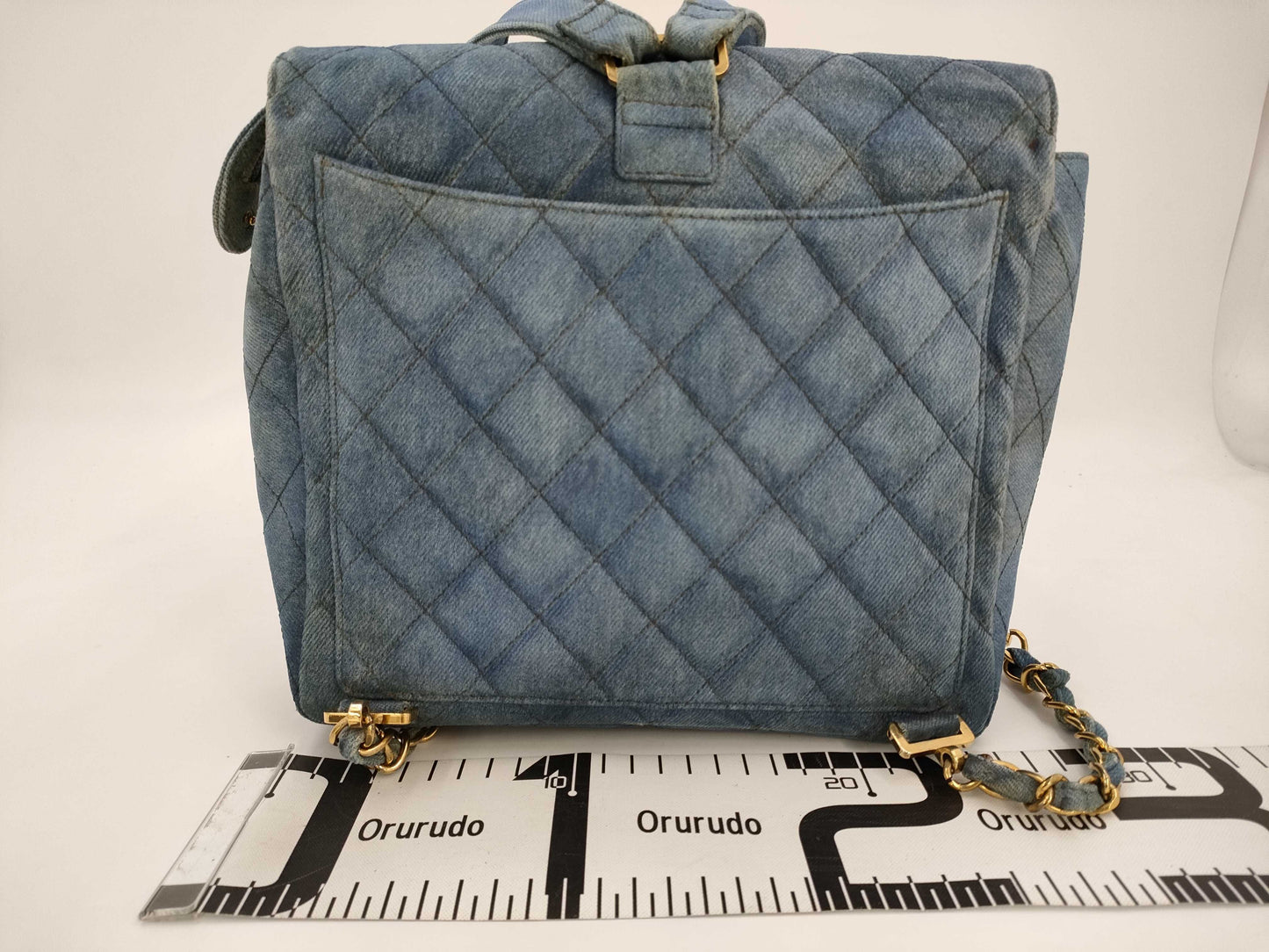 CHANEL Denim Matelasse Backpack