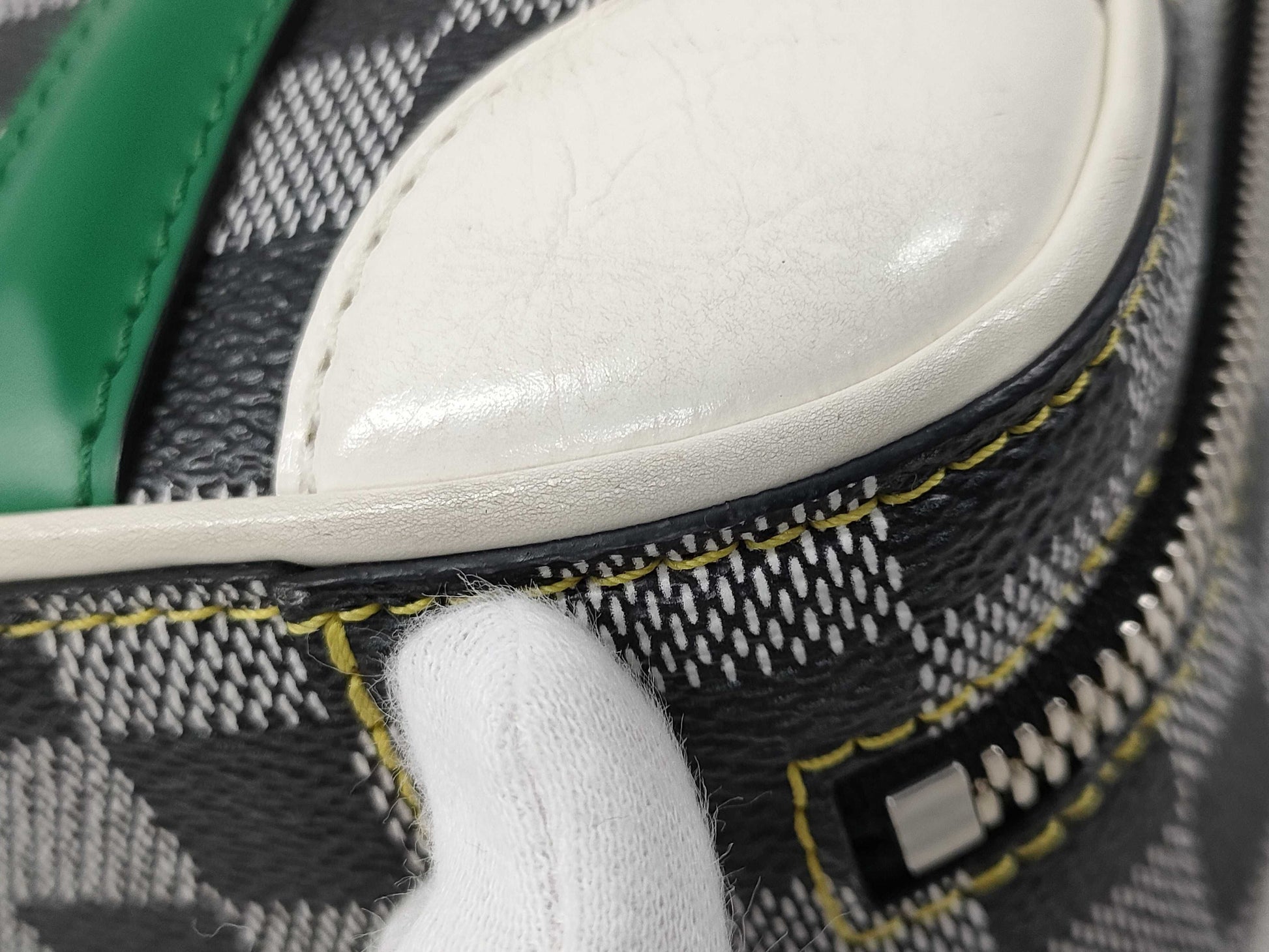 LOUIS VUITTON Valisette BB Damier Shoulder Bag N40233 Gray Multicolor with Silver Hardware, PVC Leather, RI2199 Handbag