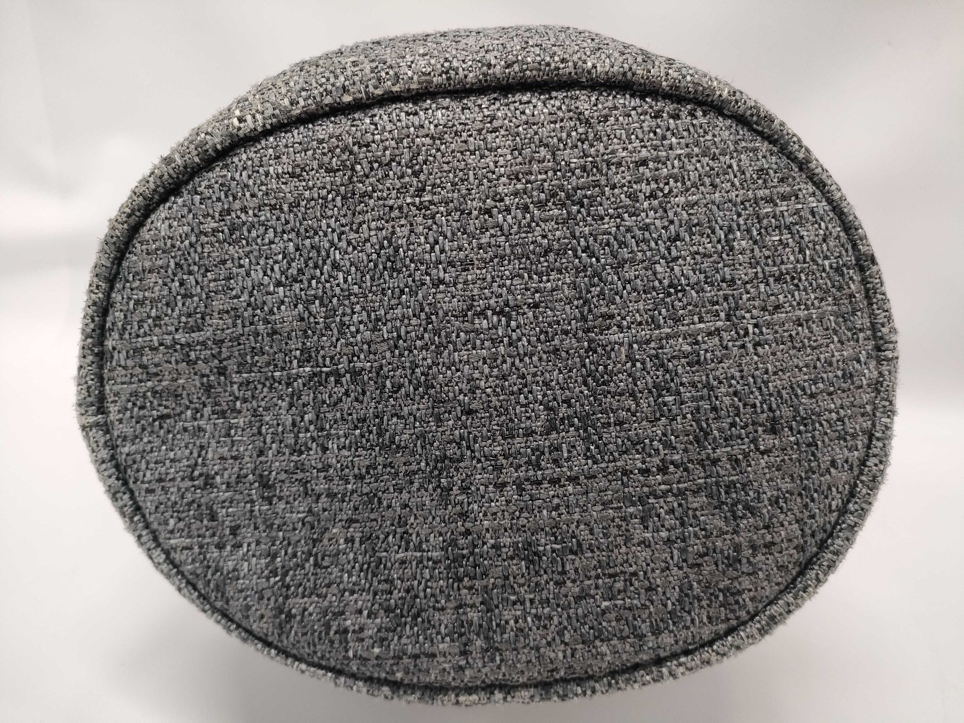 CHANEL Deauville Drawstring Shoulder Bag A57536 Gray with Silver Hardware, Tweed, 27198585