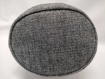 CHANEL Deauville Drawstring Shoulder Bag A57536 Gray with Silver Hardware, Tweed, 27198585