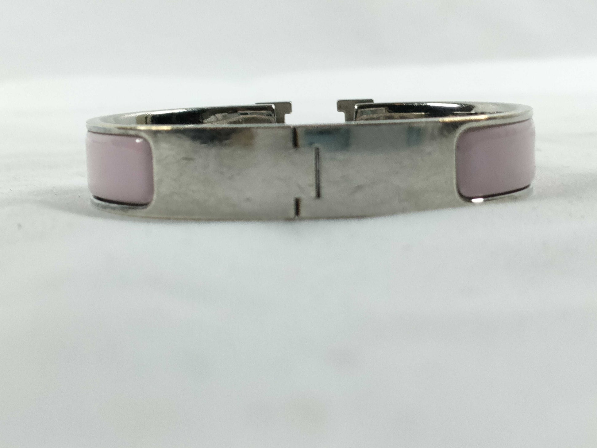 HERMES HERMES Click Classic H Pink Bangle Bracelet Bracelets & Bangles