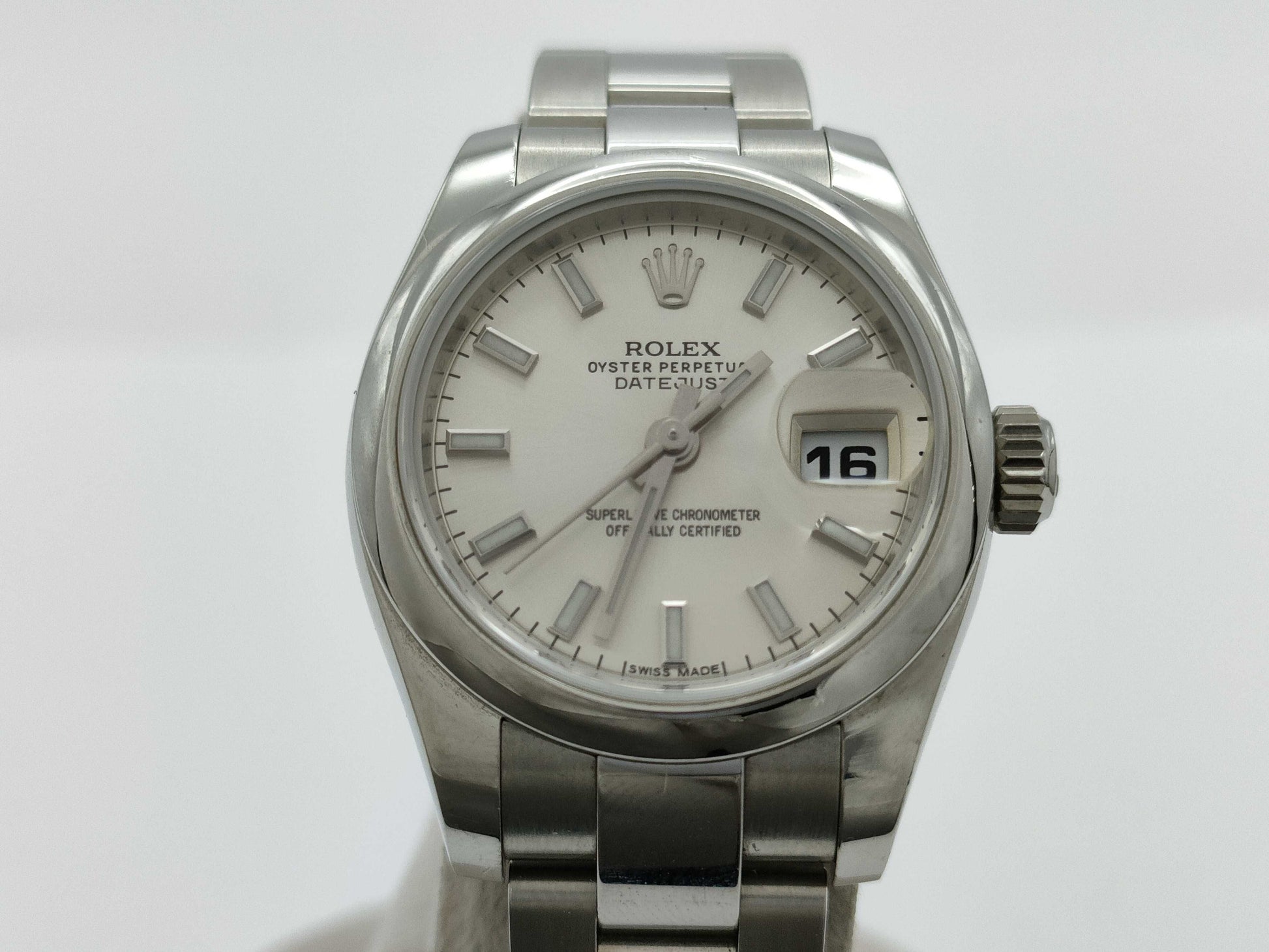 ROLEX Datejust 179160 30W46444 Silver Dial Women's Watch