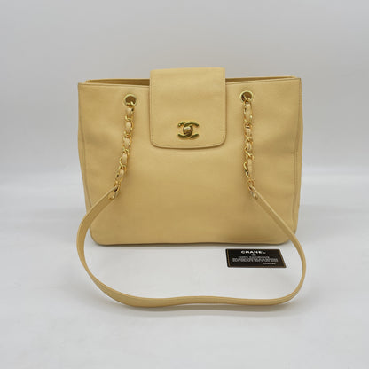 CHANEL CHANEL Coco Mark Chain Tote 4th Series Tote Bag