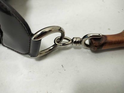 GUCCI Bamboo GUCCI Bamboo Nylon One-Shoulder Bag Brown Nylon Shoulder Bag