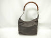 GUCCI Bamboo GUCCI Bamboo Nylon One-Shoulder Bag Brown Nylon Shoulder Bag