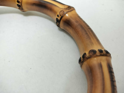 GUCCI Bamboo Bag, 100th Anniversary Model, Canvas Handbag, Women's Handbag