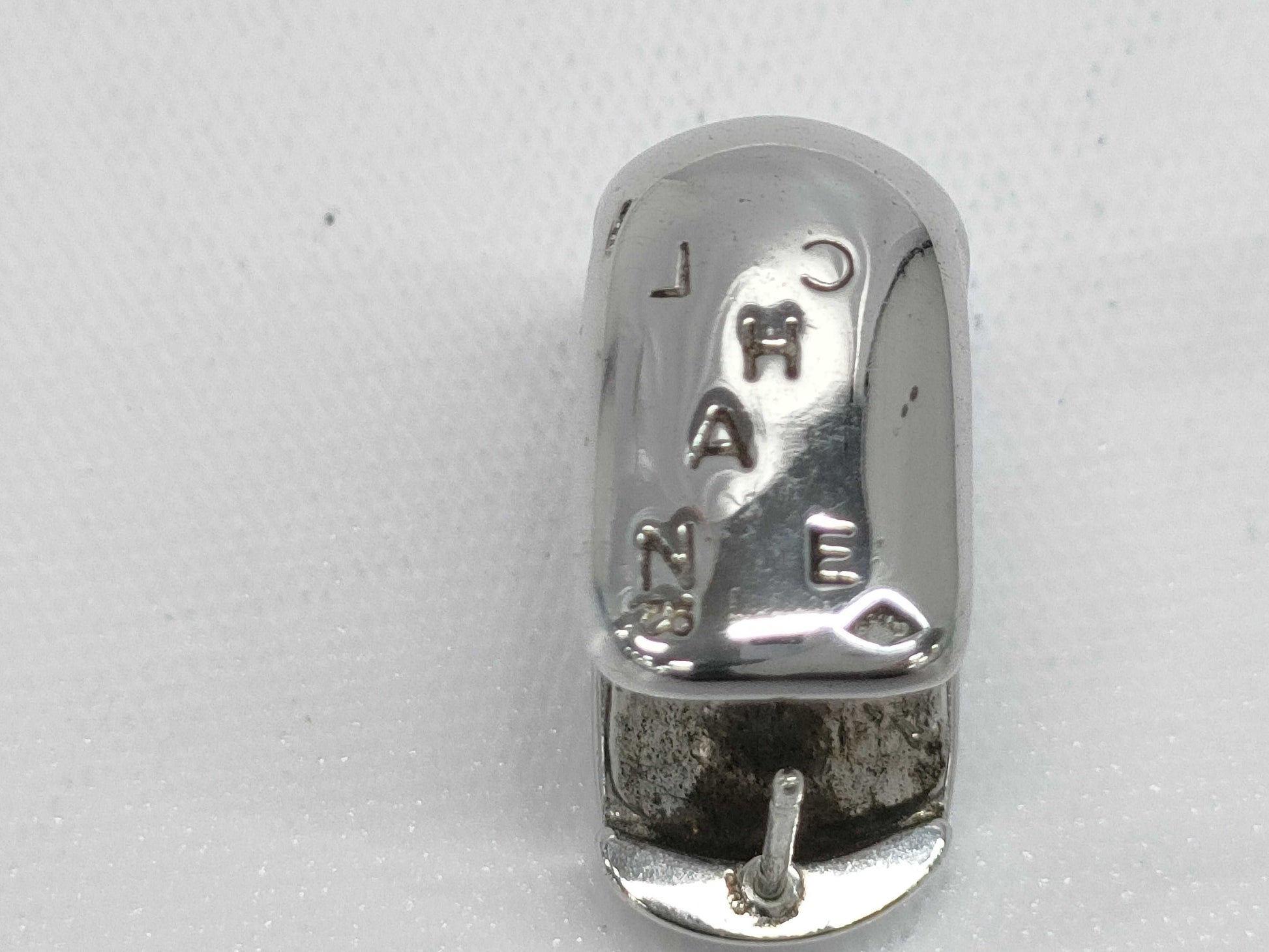 CHANEL CHANEL Silver 925 Logo Earrings 14.0g