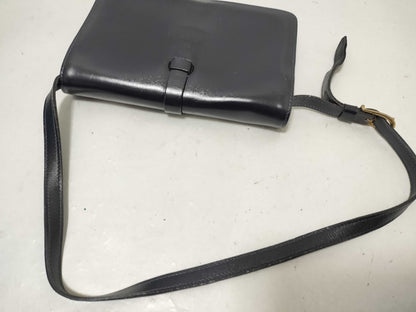 CELINE CELINE Leather Shoulder Bag Black Shoulder Bag