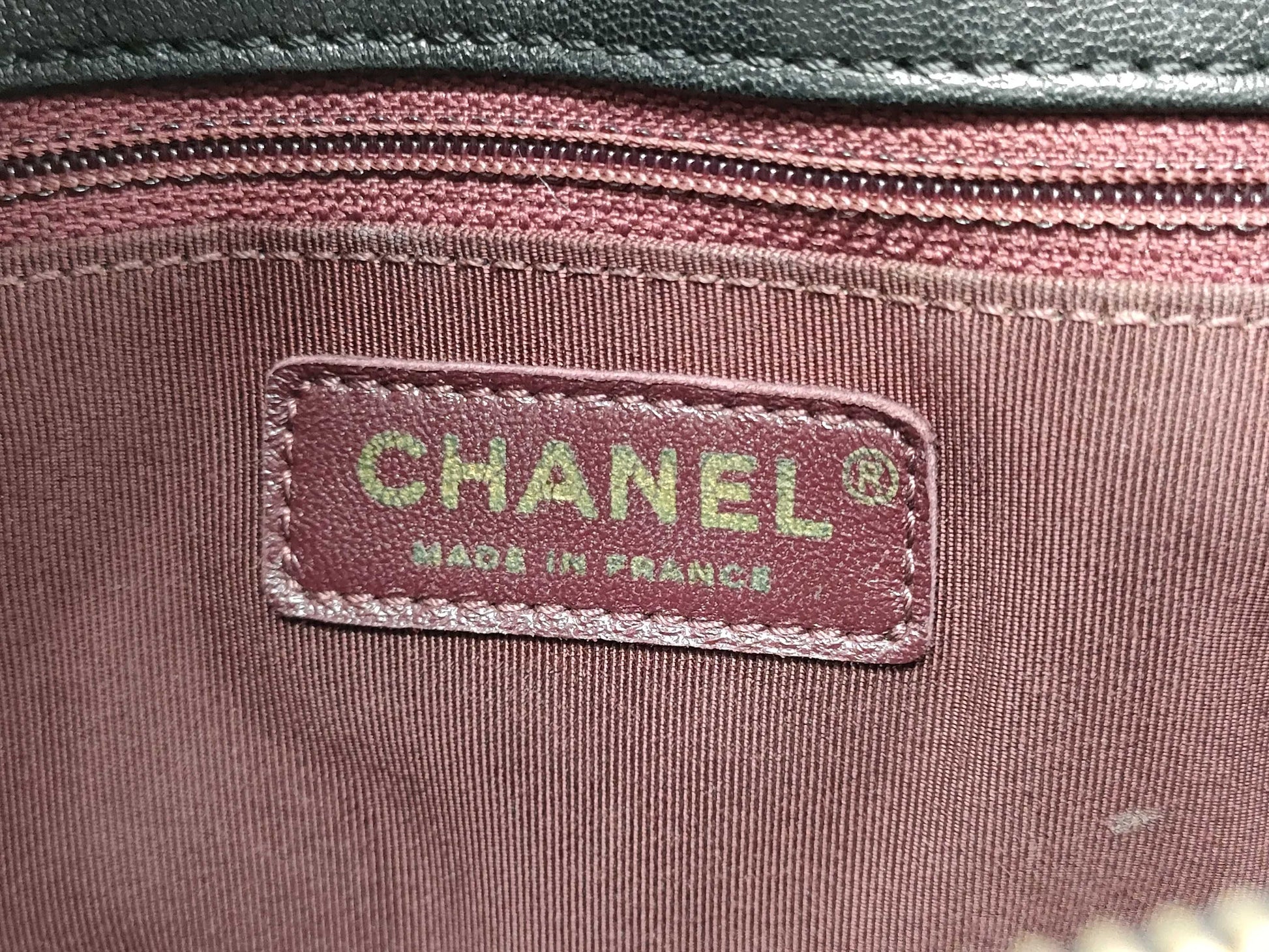 CHANEL Matelasse Lambskin Chain Tote Bag, Black, G Hardware, 23107851