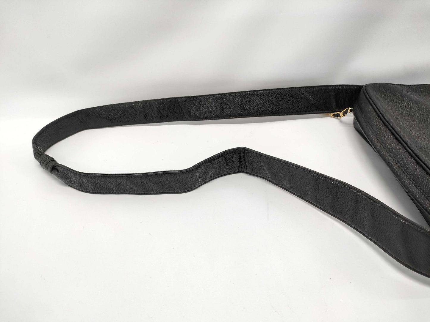 CHANEL Triple Coco Caviar Skin Black Shoulder Bag 3169742