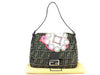 FENDI Zucca pattern Fendi Mamma Bucket embroidered handbag/shoulder bag