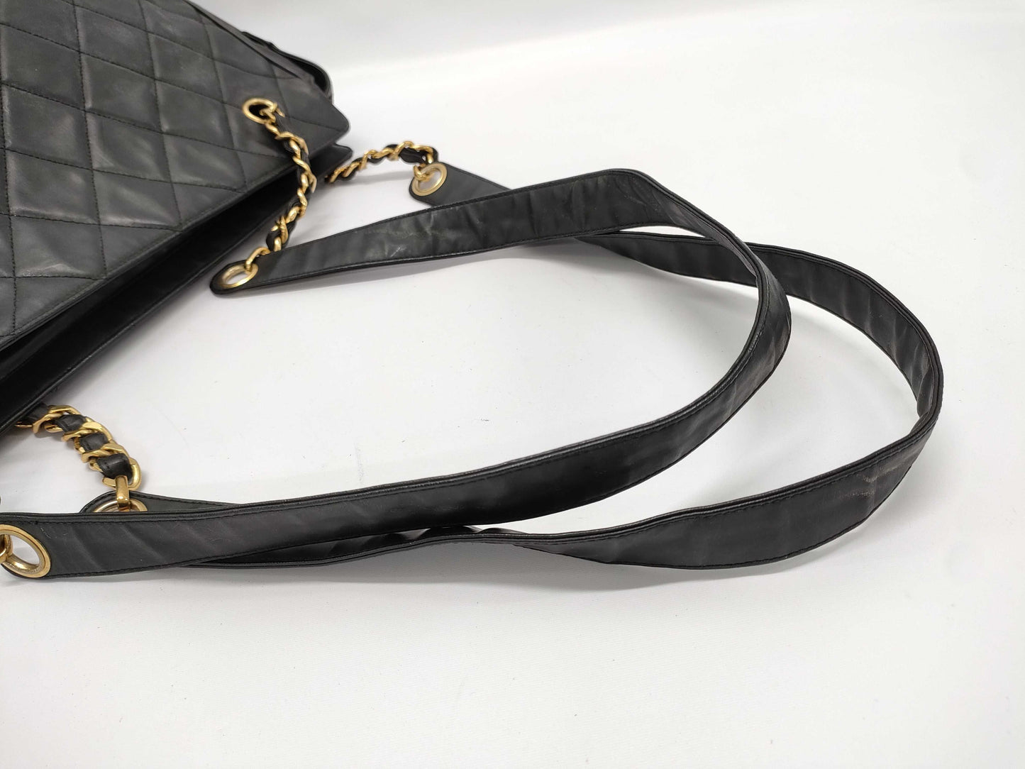 CHANEL Matelasse Chain Shoulder Bag, BC Grade, Seal Included, No. 3, Warranty Card Included, Black Tote Bag