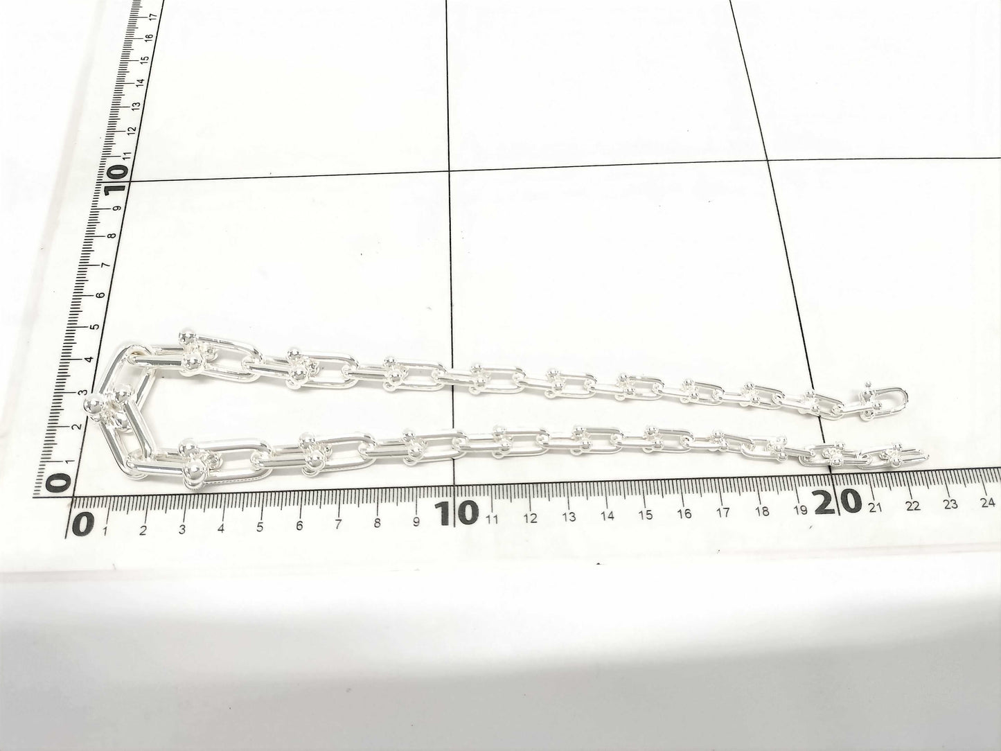 Tiffany & Co. Tiffany HardWear Graduated Link Necklace, Ag925, 105.1g