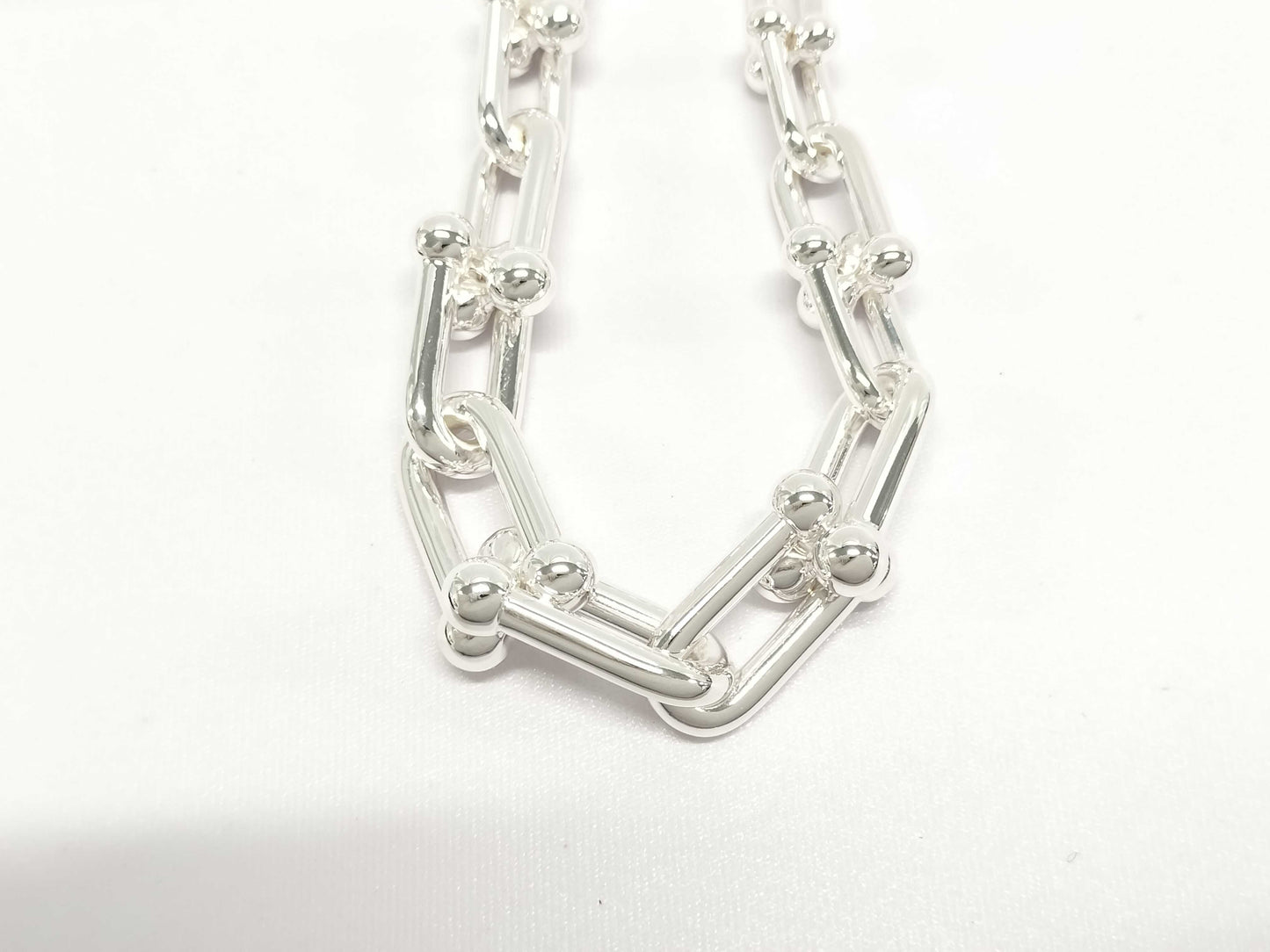 Tiffany & Co. Tiffany HardWear Graduated Link Necklace, Ag925, 105.1g