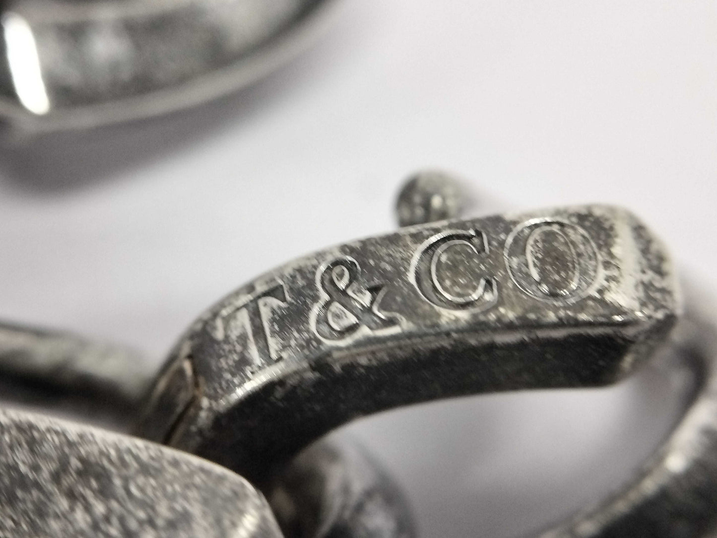 Tiffany & Co. Tiffany Forge Large Link Bracelet, Oxidized Finish, 16 Links , Ag925, 77.0g