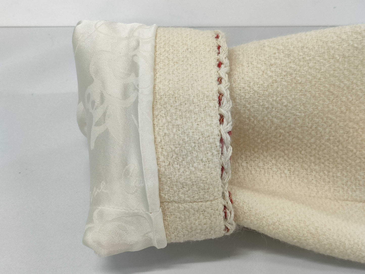 CHANEL CHANEL 18A Trimmed Tweed Jacket Ecru Size 34 Jacket Jacket