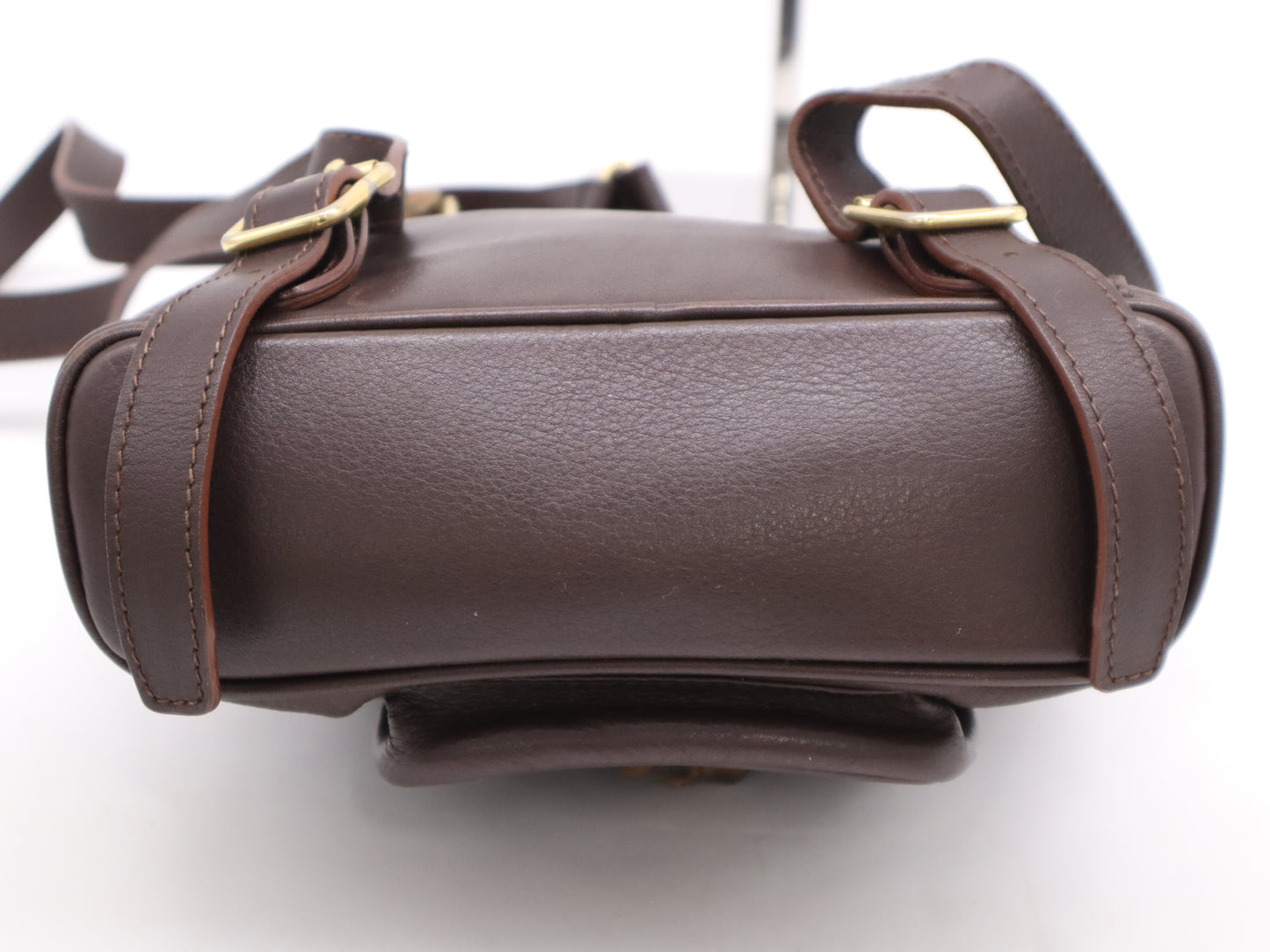 GUCCI 003・2058・0030 Leather Bamboo Backpack Brown