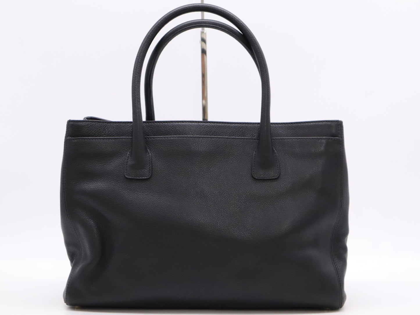 CHANEL Caviar Skin Coco Mark Tote Bag with Turn Lock, Black GD Hardware, Seal, and Card Included 9040469 Tote Bag