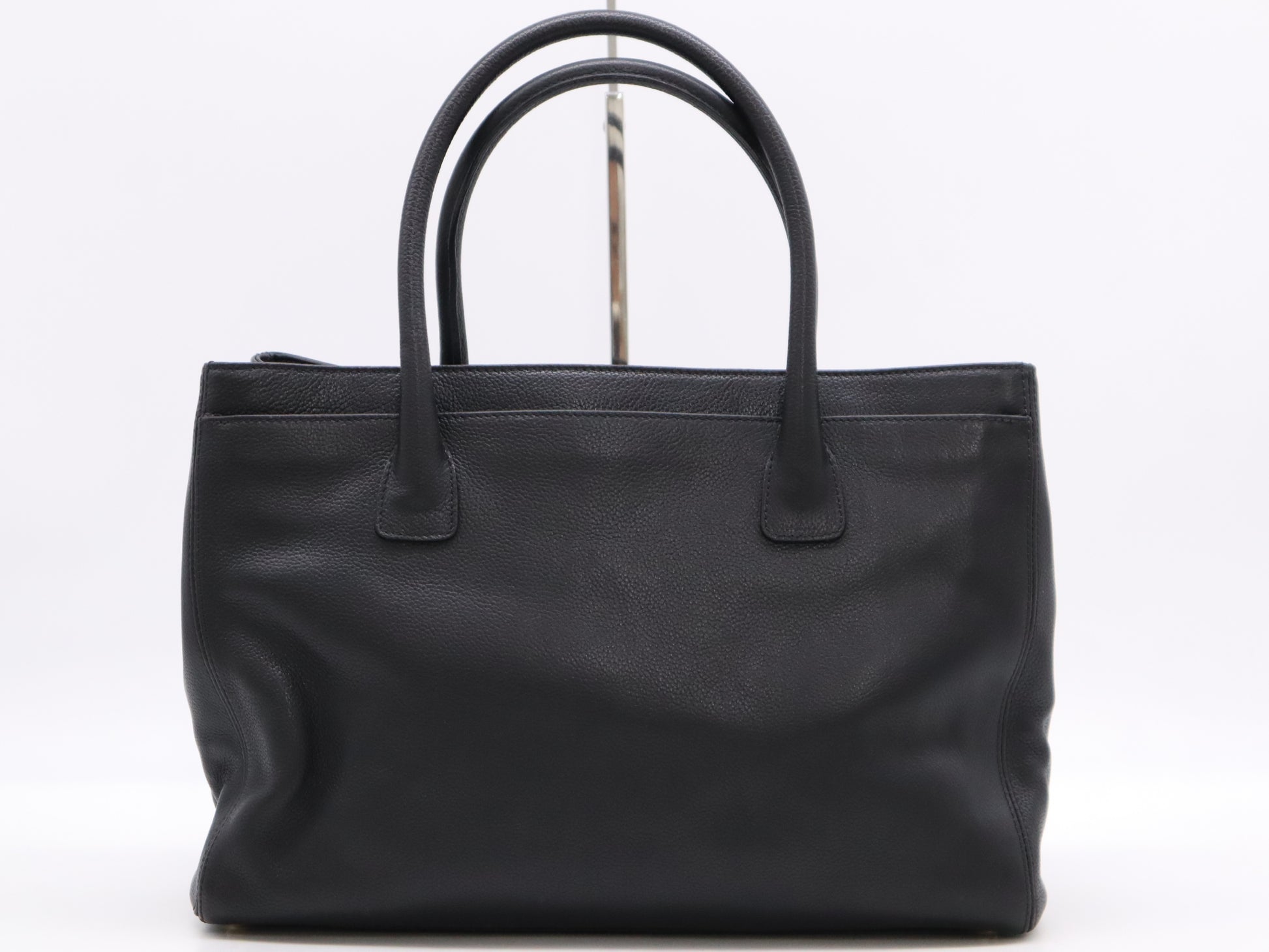 CHANEL Caviar Skin Coco Mark Tote Bag with Turn Lock, Black GD Hardware, Seal, and Card Included 9040469 Tote Bag