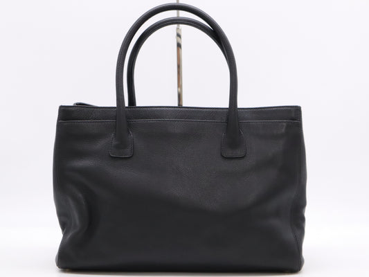 CHANEL Caviar Skin Coco Mark Tote Bag with Turn Lock, Black GD Hardware, Seal, and Card Included 9040469 Tote Bag