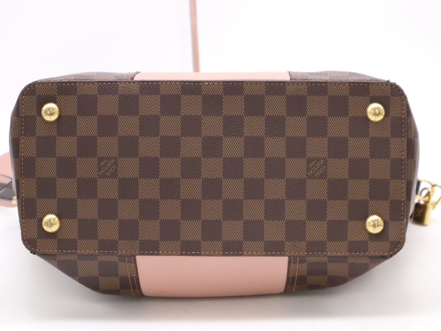 LOUIS VUITTON N44041 Damier Jersey Tote Bag with Shoulder Strap, Cloche, Cadena, and 2 Keys