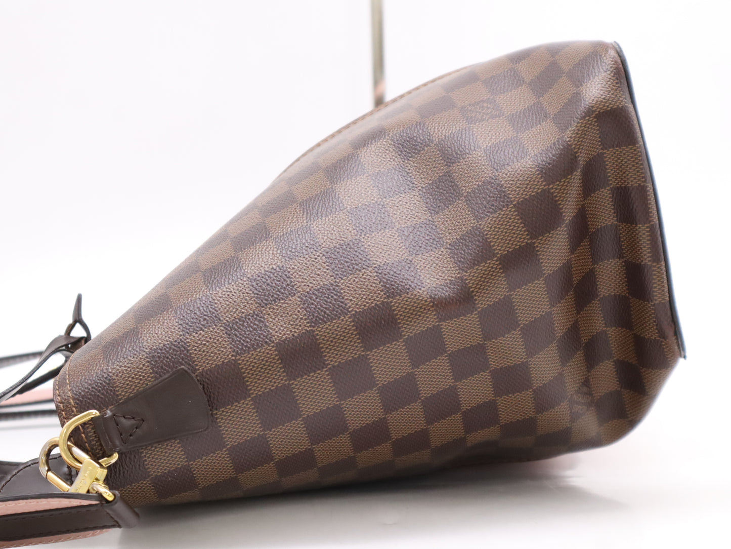 LOUIS VUITTON N44041 Damier Jersey Tote Bag with Shoulder Strap, Cloche, Cadena, and 2 Keys