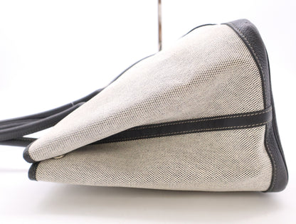 HERMES Garden Party PM Tote Bag 2006 Limited Edition Toile H Leather Tote Bag