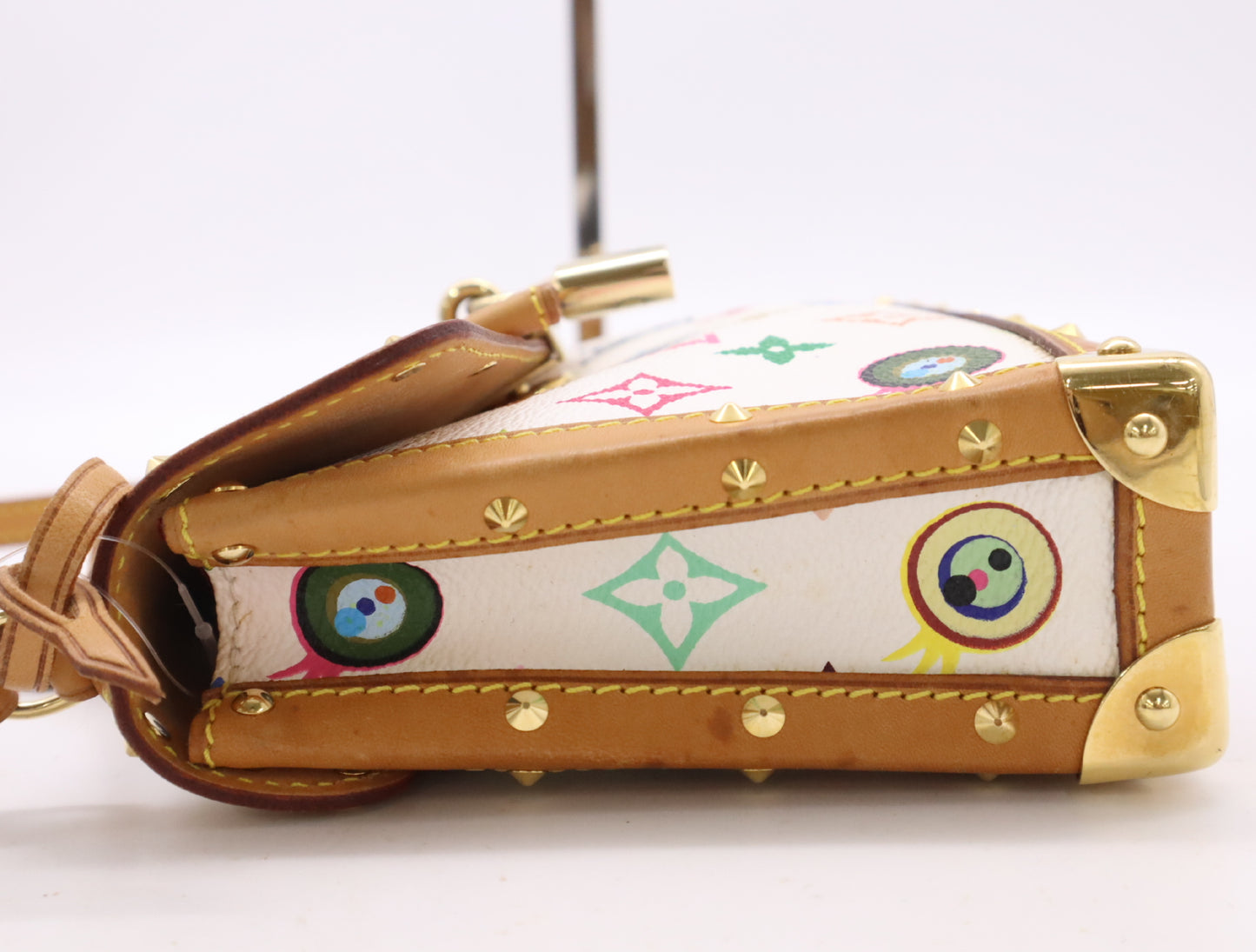 LOUIS VUITTON M92055 Monogram Pochette I Miss You Bron Handbag with Cadena, 2 Keys, and Cloche