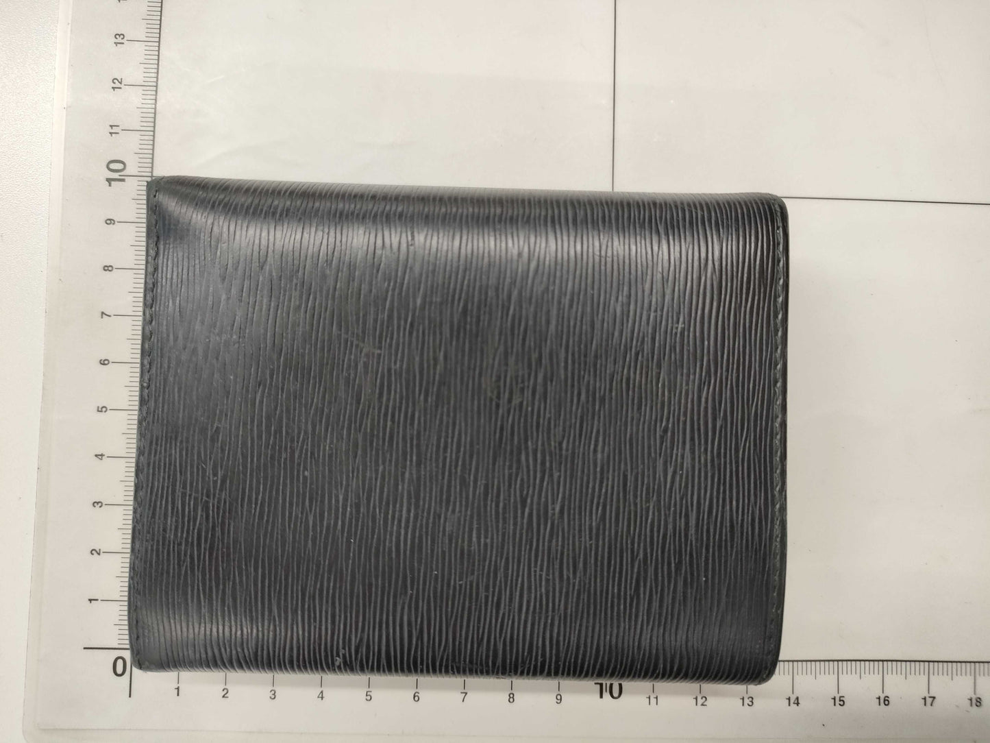 PRADA 1MH176 Leather Compact Wallet, Black, with Box