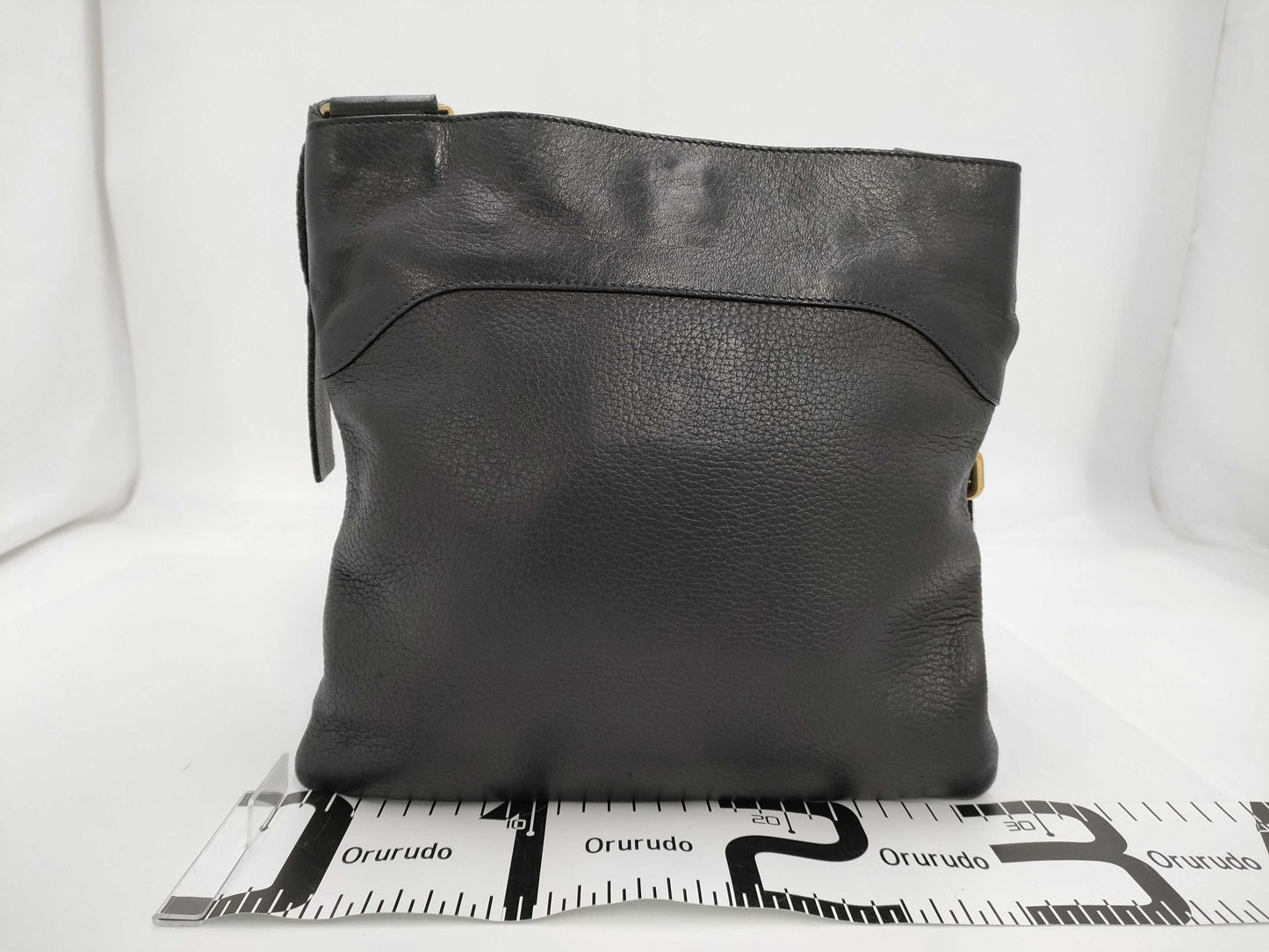 PRADA VA0693 Leather Shoulder Bag Black Shoulder Bag