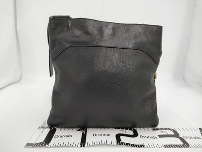 PRADA VA0693 Leather Shoulder Bag Black Shoulder Bag