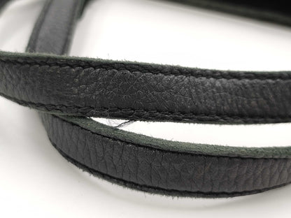 BOTTEGA VENETA Leather Intrecciato Shoulder Bag, Black