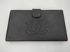 CHANEL Caviar Skin Coco Mark Black Wallet with Box and Card 7697016