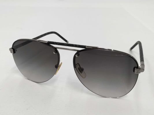  LOUIS VUITTON Z1109E Eclipse Sunglasses, Clockwise, Canvas, Metal Frame, Gray, Dust Bag and Box Included