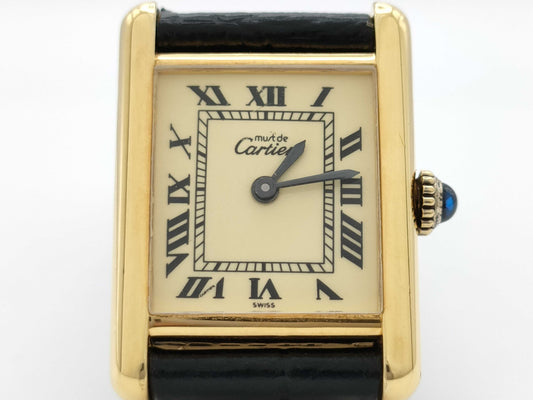 Cartier Must Tank 3 066136 Manual Winding Women's Watch