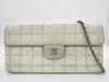 CHANEL New Travel Line Chain Shoulder Bag Canvas with Seal