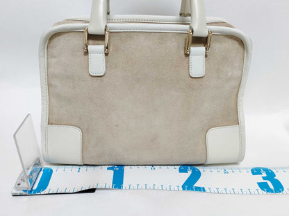 LOEWE Anagram Logo Suede Handbag