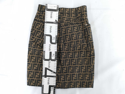FENDI Zucca Skirt Brown Size 26 Skirt