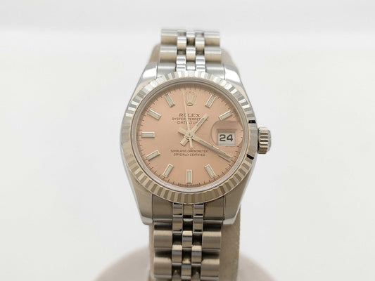 ROLEX Datejust 179174 D497396 Pink Dial Women's Watch