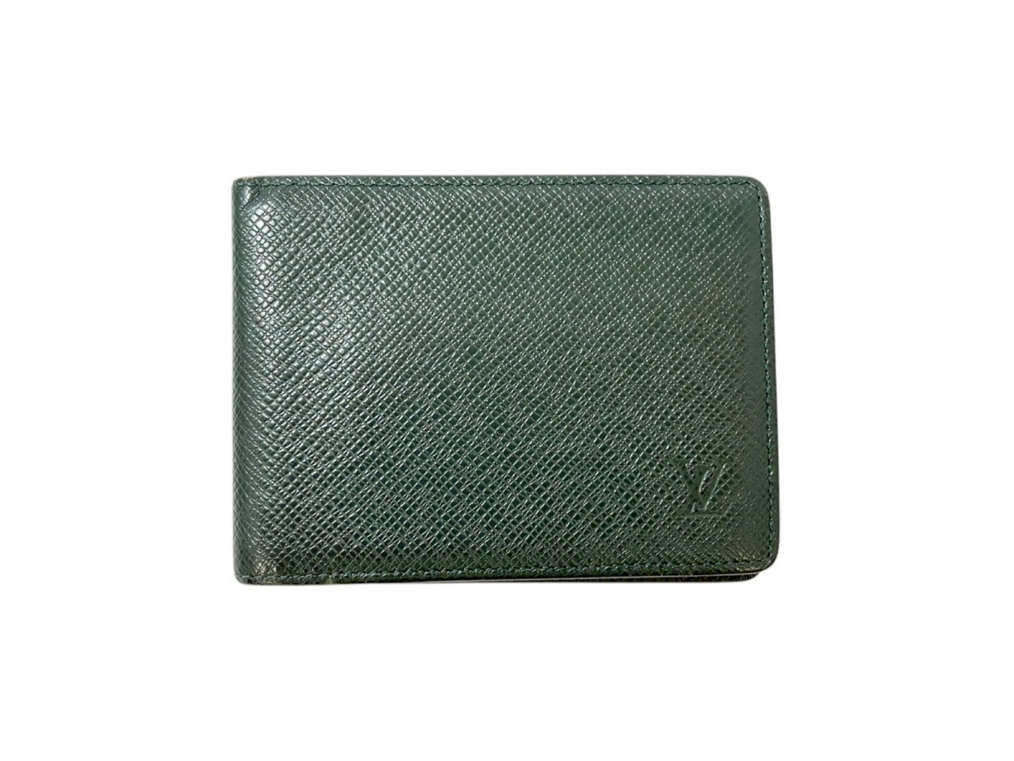 LOUIS VUITTON Porte-Bie Carte Credit Green Wallet