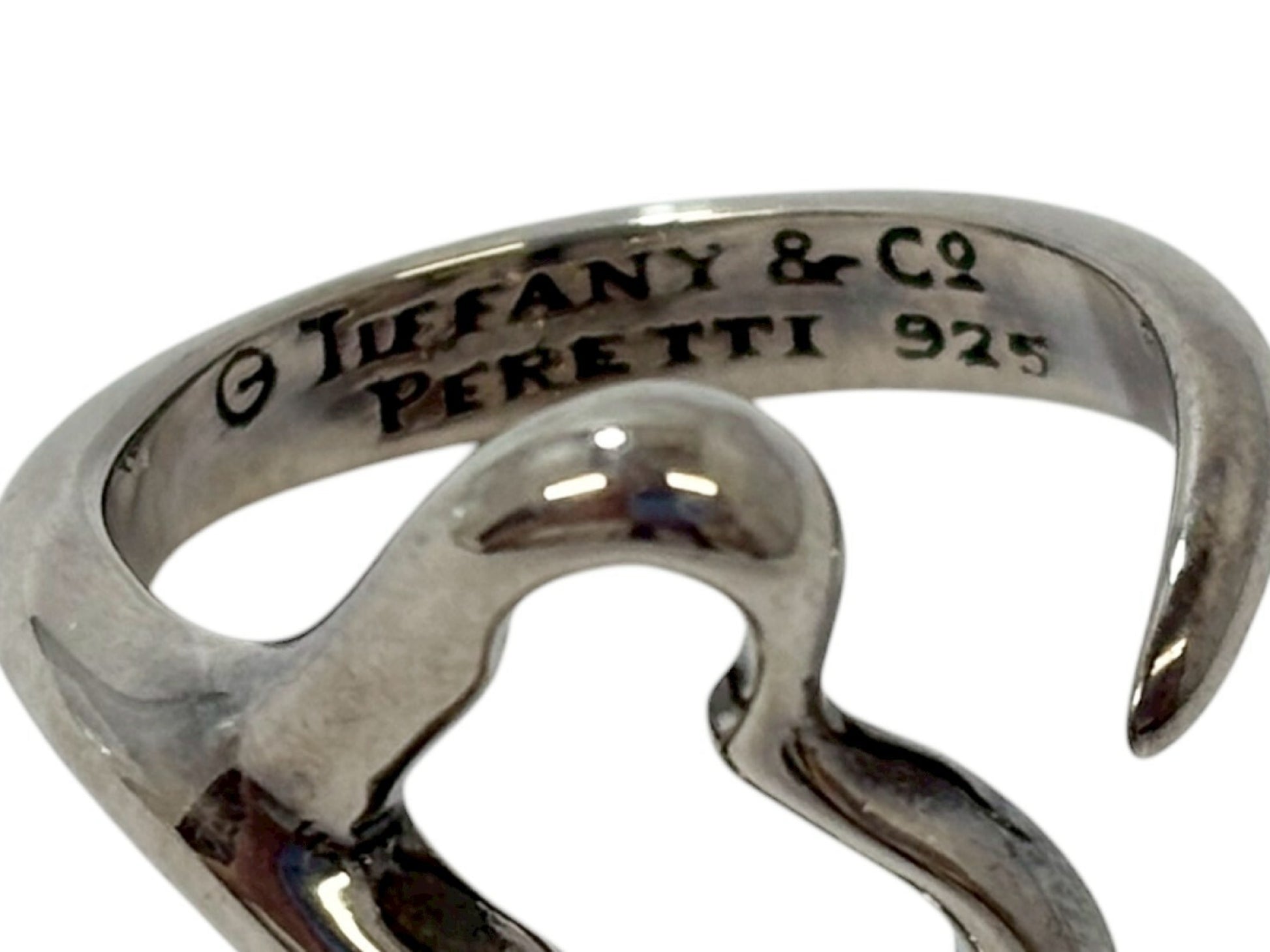 Tiffany & Co. Elsa Peretti Open Heart Ring, 925/4.6g