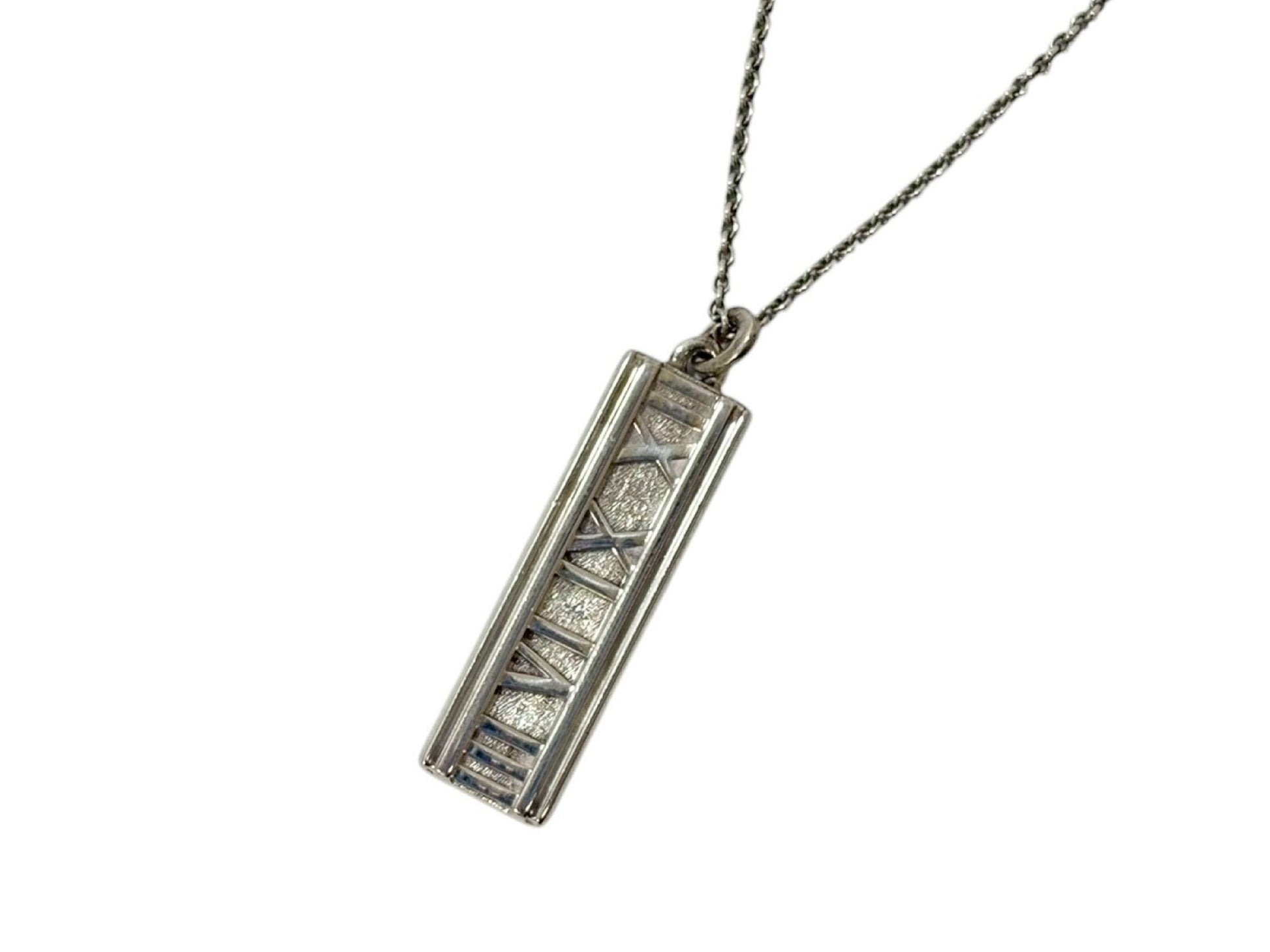 Tiffany & Co. Atlas Bar Necklace 925/8.4g Necklace