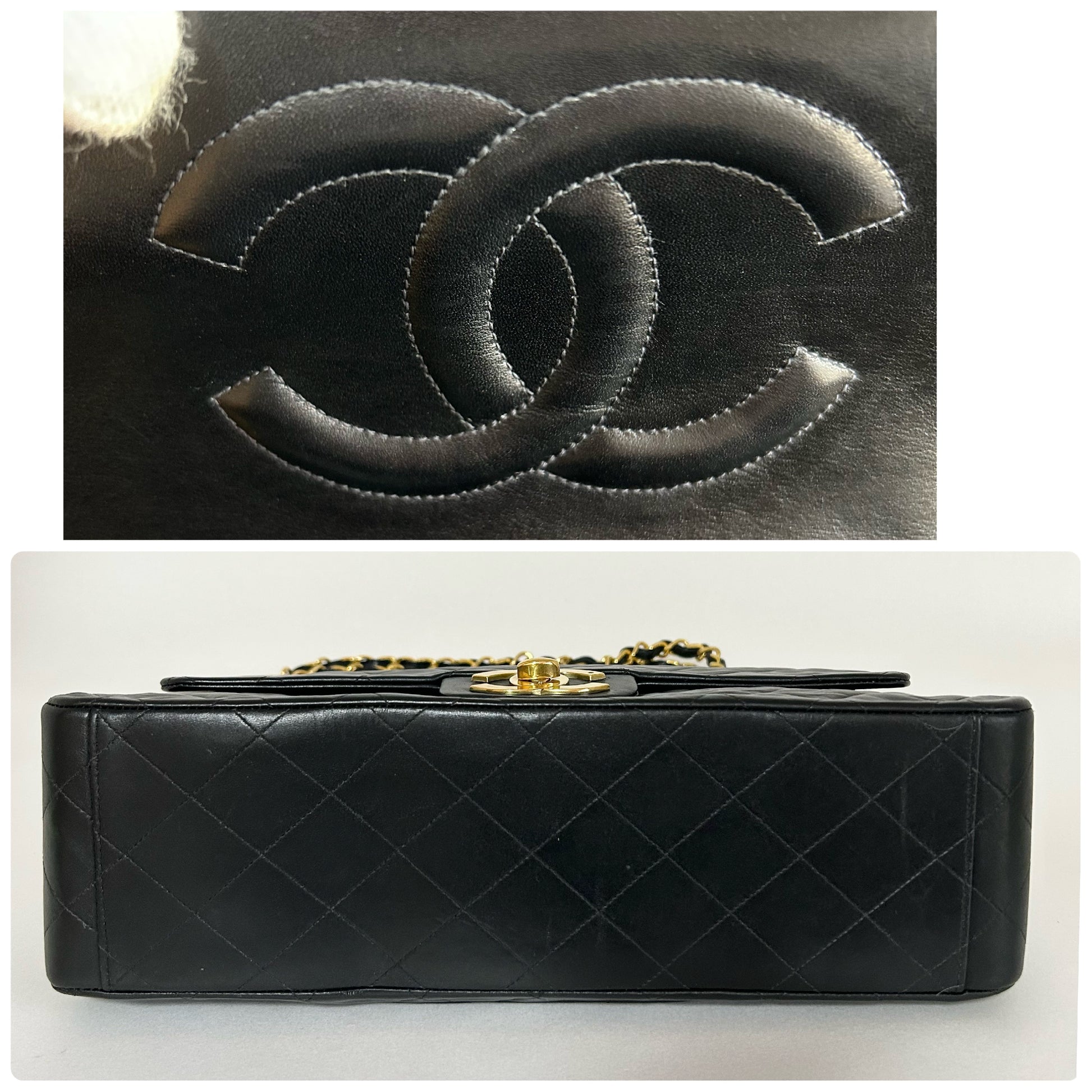 CHANEL Deca Matelasse Shoulder Bag, Black, W34 [With Seal], No. 2 Shoulder Bag