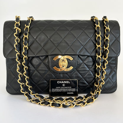 CHANEL Deca Matelasse Shoulder Bag, Black, W34 [With Seal], No. 2 Shoulder Bag
